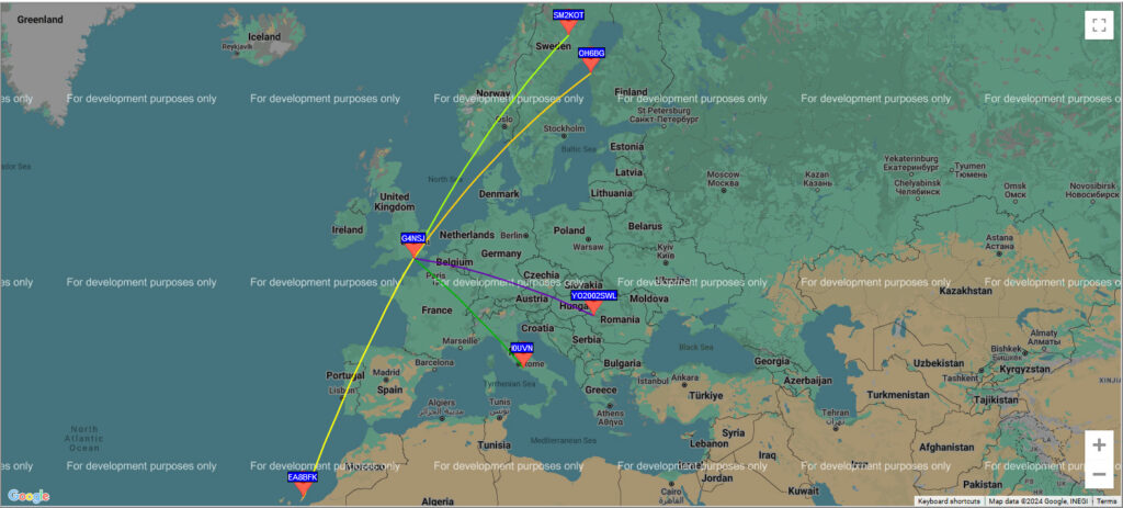 WSPR 1000 hours