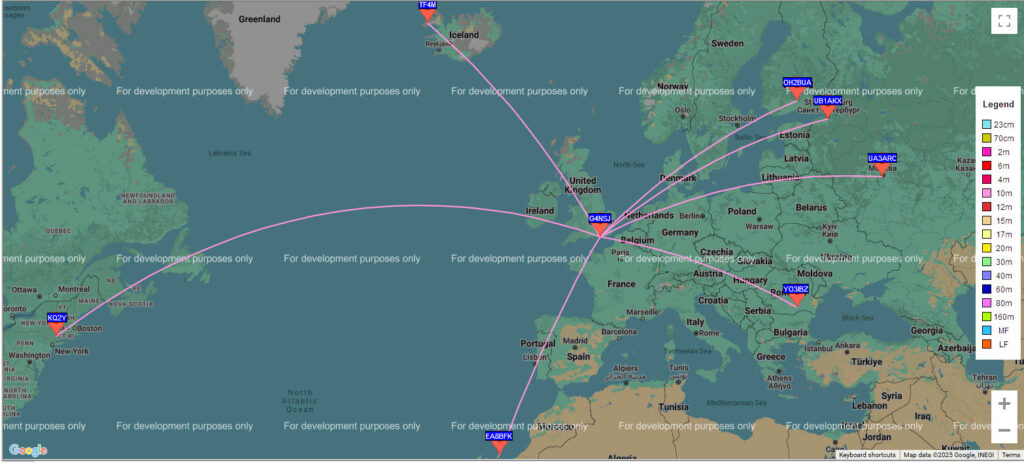 10 metres mobile map